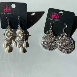 2 Dangle Rhinestone Earrings